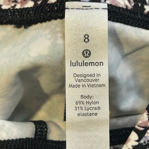 Lululemon women's wunder under high rise floral spritz multi 28 inch size 8 - Picture 5 of 6